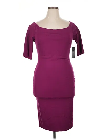 Pre-owned Lulus Cocktail Dress In Burgundy