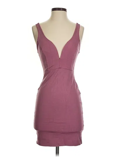 Pre-owned Lulus Cocktail Dress In Burgundy