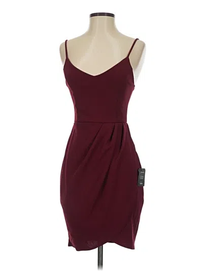 Lulus Cocktail Dress In Burgundy