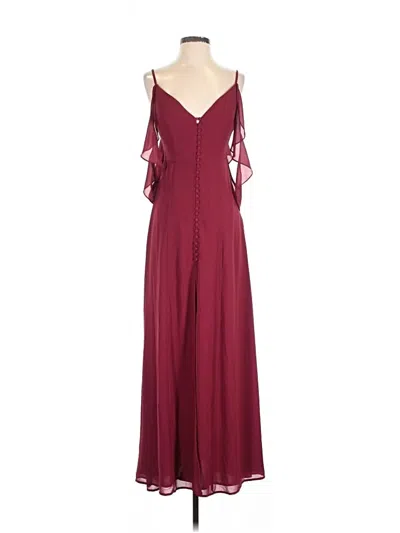Pre-owned Lulus Cocktail Dress In Burgundy