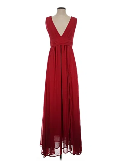 Pre-owned Lulus Cocktail Dress In Burgundy