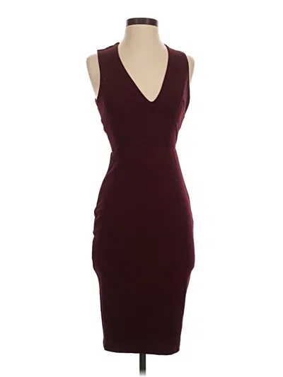 Pre-owned Lulus Cocktail Dress In Burgundy