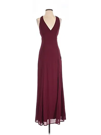 Pre-owned Lulus Cocktail Dress In Burgundy