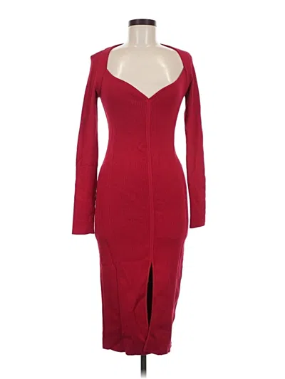 Pre-owned Lulus Cocktail Dress In Burgundy