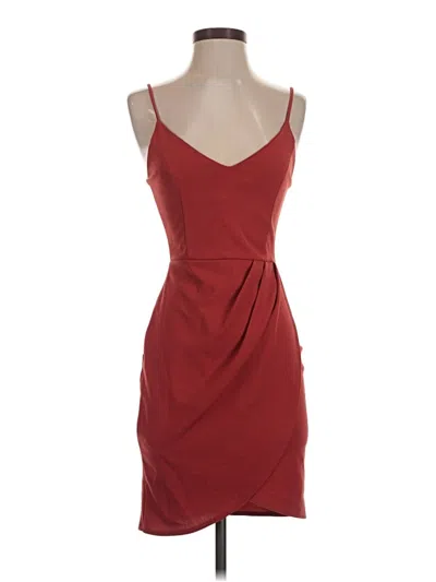 Pre-owned Lulus Cocktail Dress In Burgundy