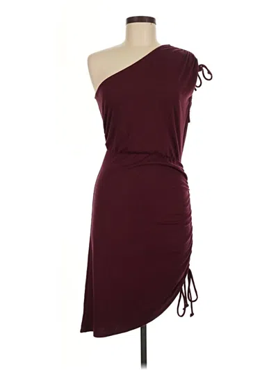 Pre-owned Lulus Cocktail Dress In Burgundy