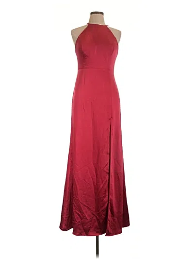 Pre-owned Lulus Cocktail Dress In Burgundy