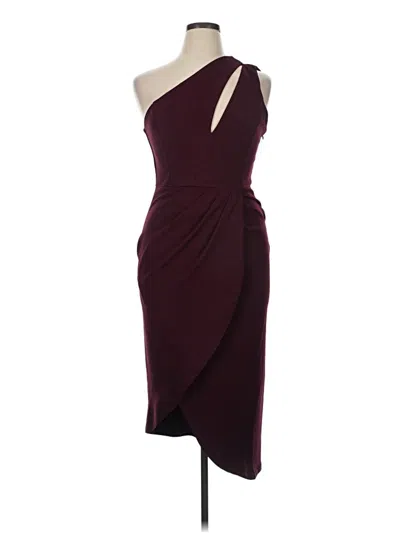 Pre-owned Lulus Cocktail Dress In Burgundy
