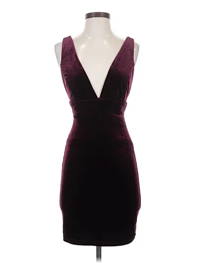 Pre-owned Lulus Cocktail Dress In Burgundy