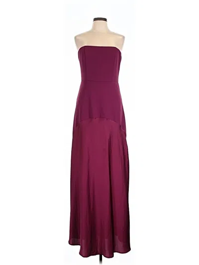 Pre-owned Lulus Cocktail Dress In Burgundy