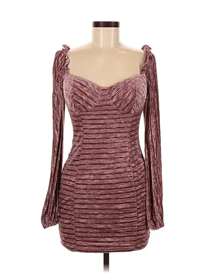Pre-owned Lulus Cocktail Dress In Burgundy