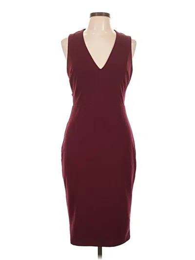 Pre-owned Lulus Cocktail Dress In Burgundy