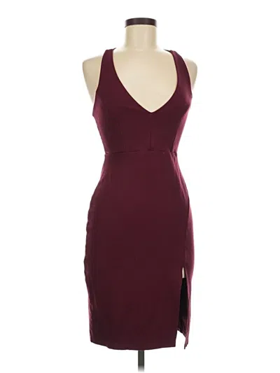 Pre-owned Lulus Cocktail Dress In Burgundy