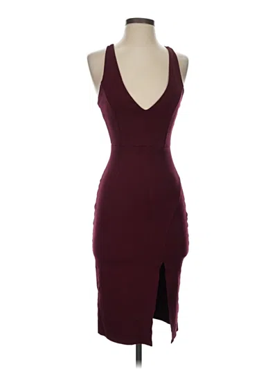 Pre-owned Lulus Cocktail Dress In Burgundy