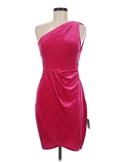 Pre-owned Lulus Cocktail Dress In Burgundy