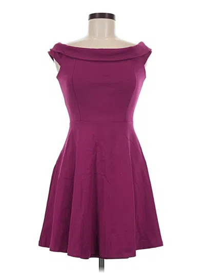 Pre-owned Lulus Cocktail Dress In Burgundy