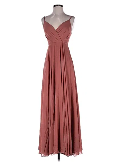 Pre-owned Lulus Cocktail Dress In Burgundy