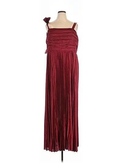 Pre-owned Lulus Cocktail Dress In Burgundy