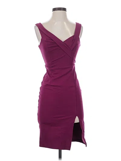 Pre-owned Lulus Cocktail Dress In Burgundy