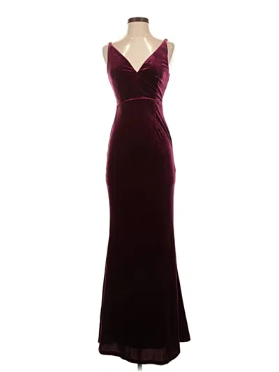 Pre-owned Lulus Cocktail Dress In Burgundy