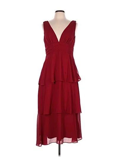 Pre-owned Lulus Cocktail Dress In Burgundy