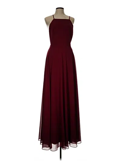 Pre-owned Lulus Cocktail Dress In Burgundy