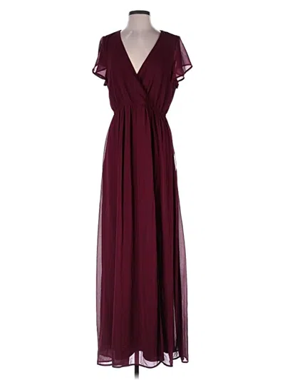 Lulus Cocktail Dress In Burgundy