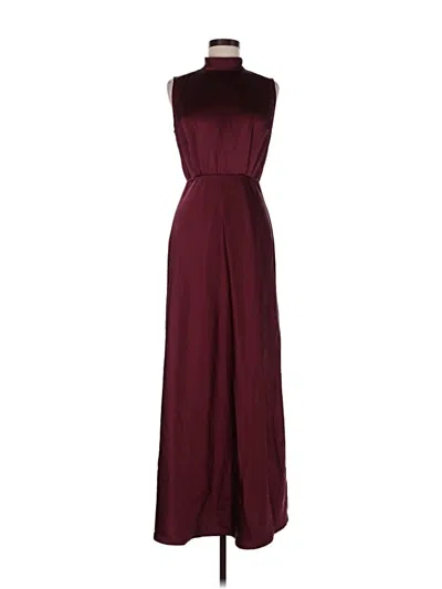 Pre-owned Lulus Cocktail Dress In Burgundy