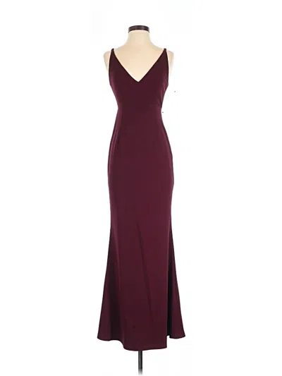 Pre-owned Lulus Cocktail Dress In Burgundy