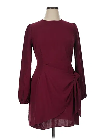 Pre-owned Lulus Cocktail Dress In Burgundy