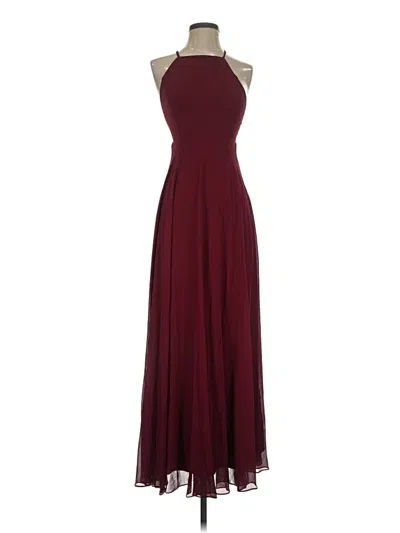 Pre-owned Lulus Cocktail Dress In Burgundy