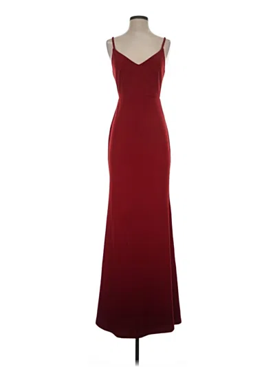 Pre-owned Lulus Cocktail Dress In Burgundy