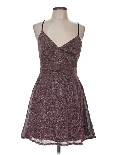 Pre-owned Lulus Cocktail Dress In Burgundy