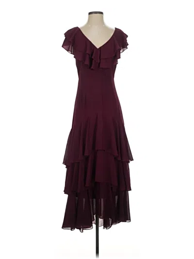 Pre-owned Lulus Cocktail Dress In Burgundy