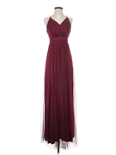 Pre-owned Lulus Cocktail Dress In Burgundy