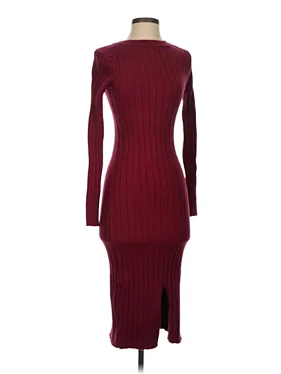 Pre-owned Lulus Cocktail Dress In Burgundy