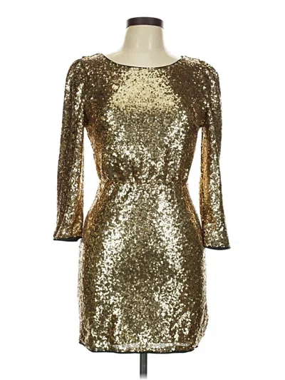 Pre-owned Lulus Cocktail Dress In Gold