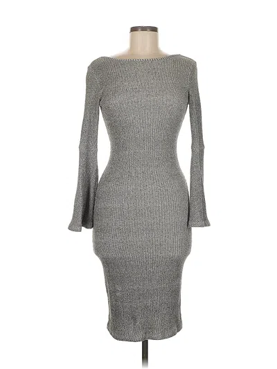 Pre-owned Lulus Cocktail Dress In Gray