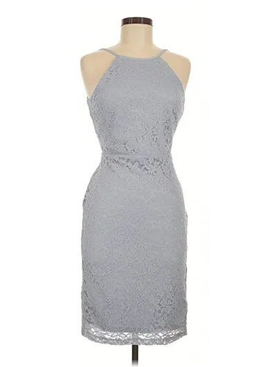 Pre-owned Lulus Cocktail Dress In Gray