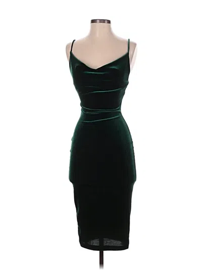 Pre-owned Lulus Cocktail Dress In Green