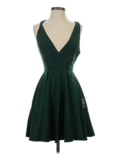 Pre-owned Lulus Cocktail Dress In Green