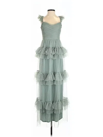 Pre-owned Lulus Cocktail Dress In Green