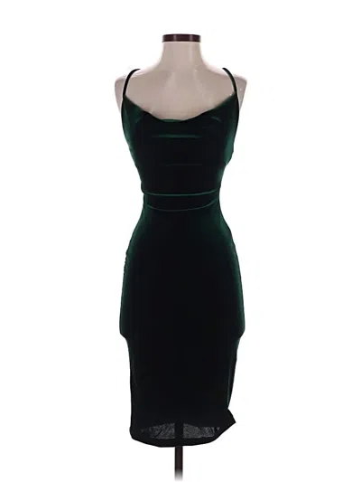 Pre-owned Lulus Cocktail Dress In Green