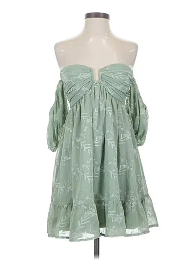 Pre-owned Lulus Cocktail Dress In Green
