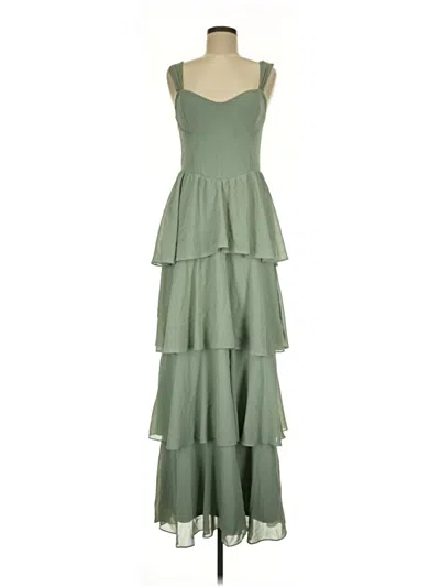Pre-owned Lulus Cocktail Dress In Green