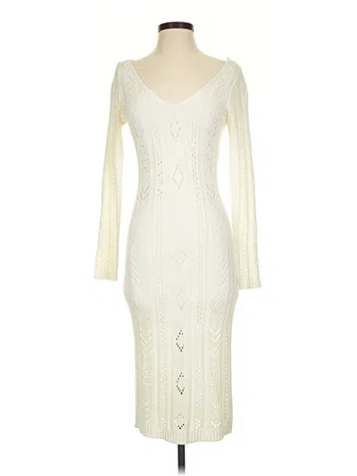Pre-owned Lulus Cocktail Dress In Ivory
