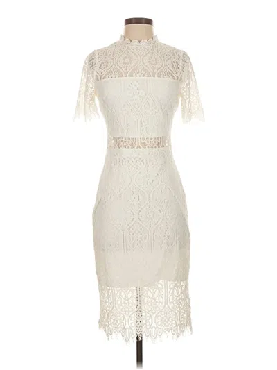 Pre-owned Lulus Cocktail Dress In Ivory
