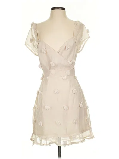 Pre-owned Lulus Cocktail Dress In Ivory