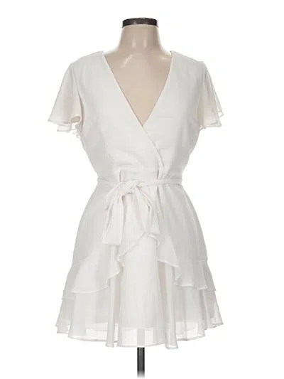 Pre-owned Lulus Cocktail Dress In Ivory