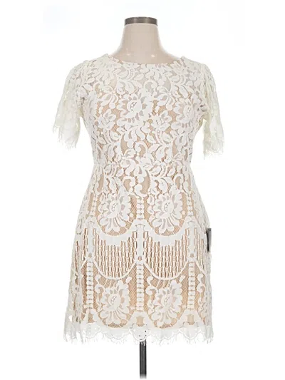 Pre-owned Lulus Cocktail Dress In Ivory